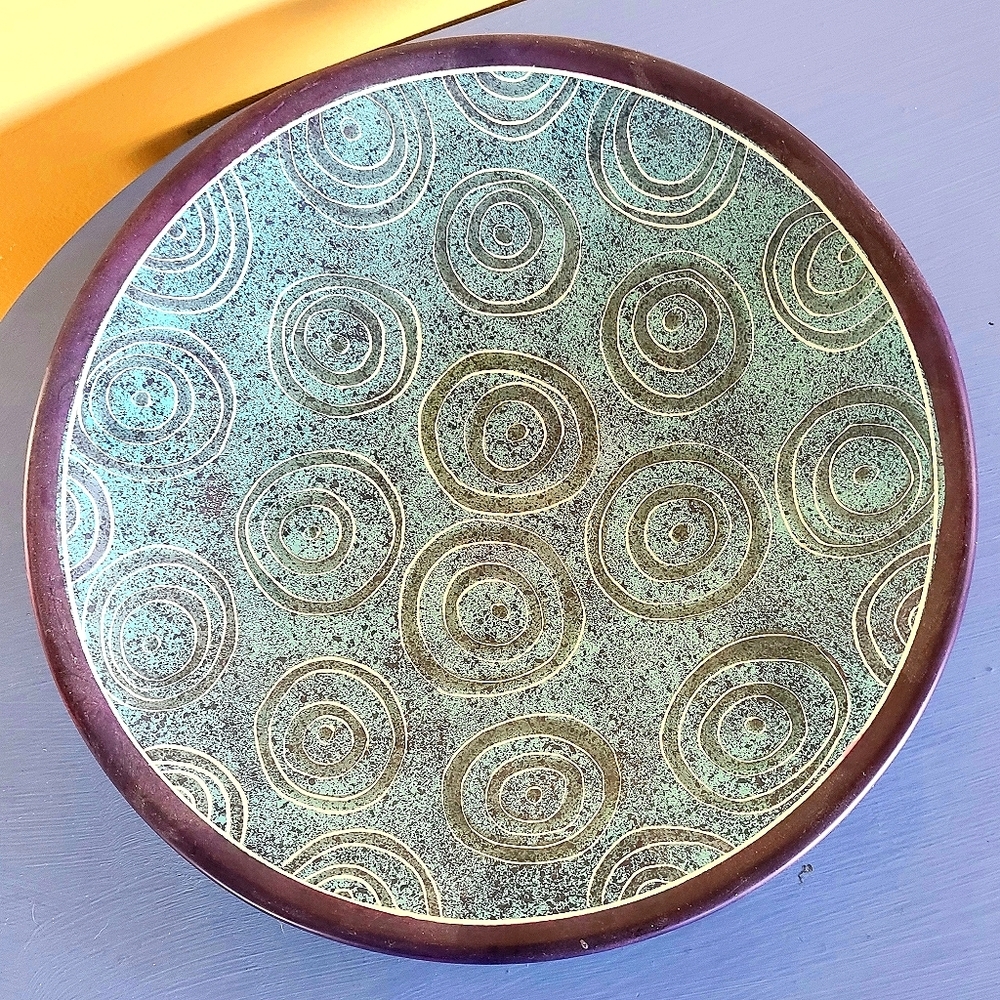 Hand Painted Decorative Plate from Kenya
